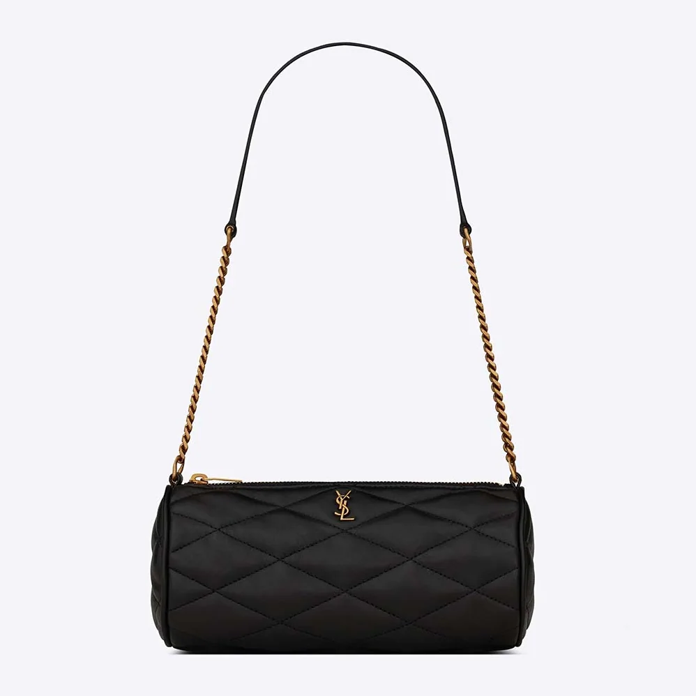 Saint Laurent YSL Sade Mini Tube Bag in Quilted Lambskin for Women in Black