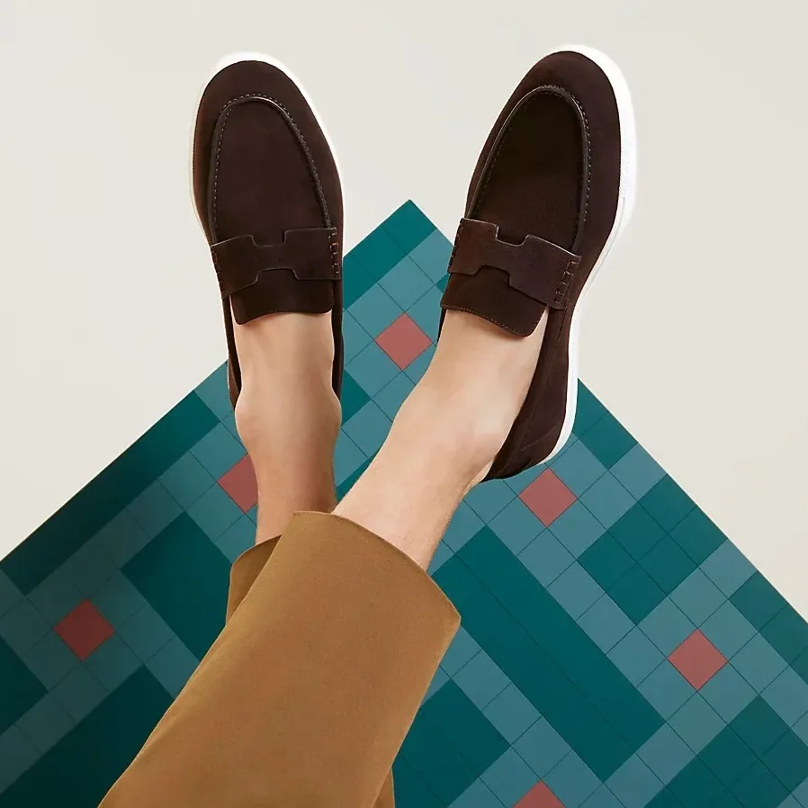 Hermes Job Loafers Marron Ebene Hermes Job Loafers Marron Ebene