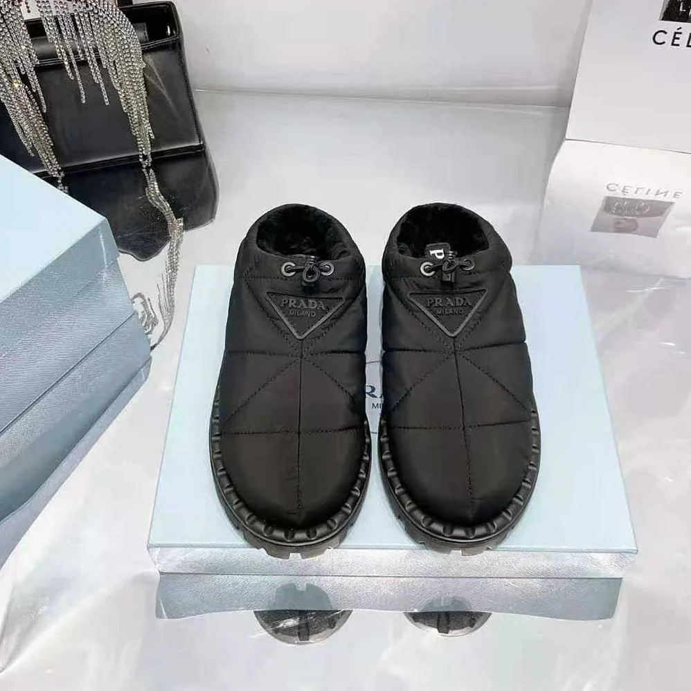 Prada Padded Nylon Slippers for Women