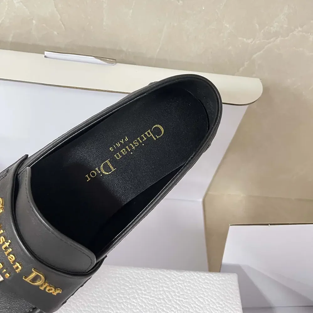 Dior Boy Loafer Black Supple Calfskin for Women