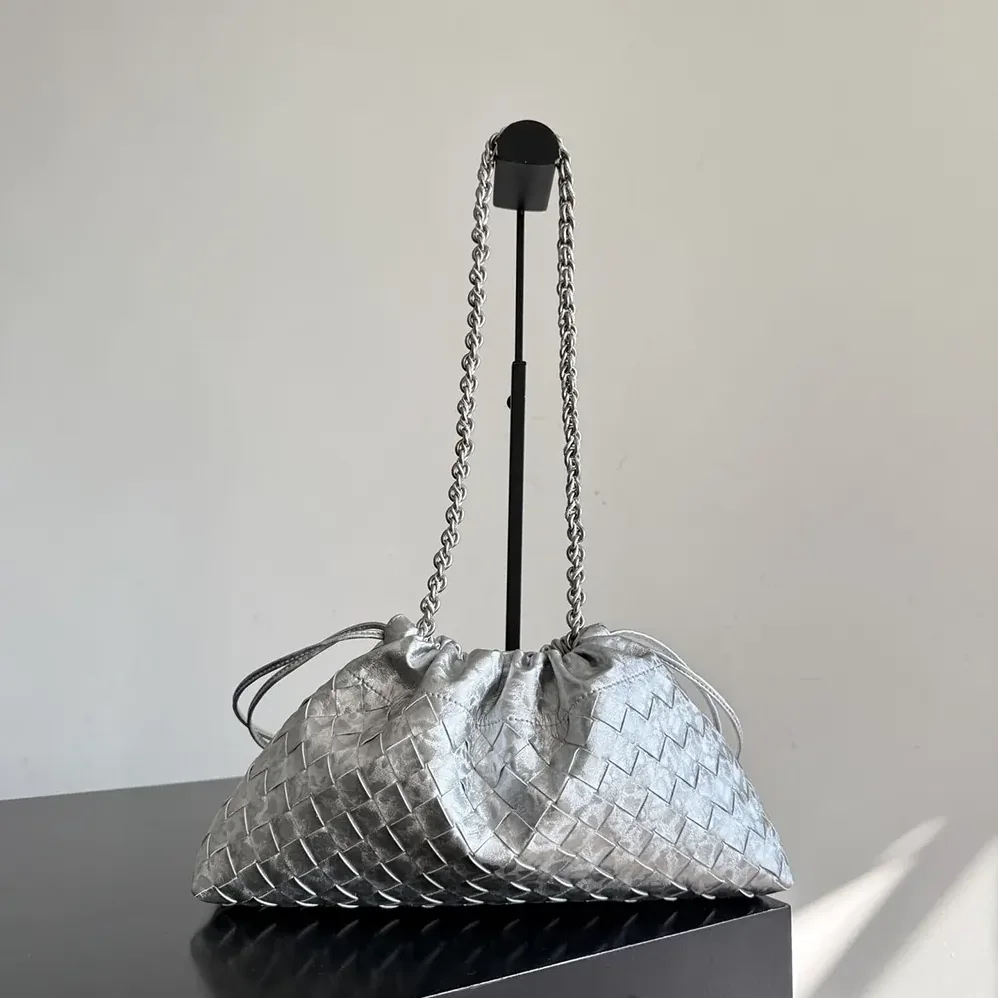 Bottega Veneta Dustbag Notte for Women in Silver Bottega Veneta Dustbag Notte for Women in Silver