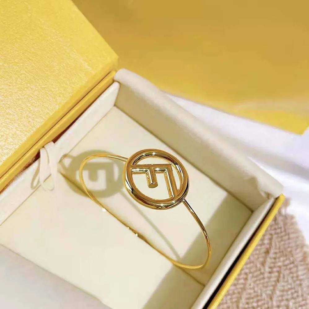 Fendi F is Fendi Bracelet Gold Color Bracelet for Women