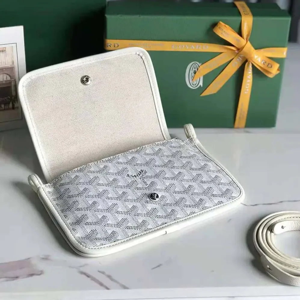 Goyard Plumet Pocket Wallet for Women in White Goyard Plumet Pocket Wallet for Women in White