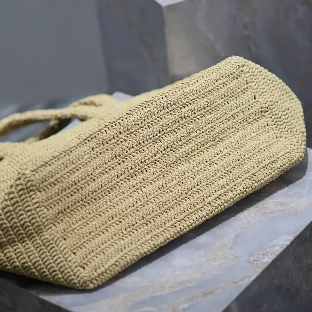 Saint Laurent YSL Saint Laurent Tote in Raffia for Unisex