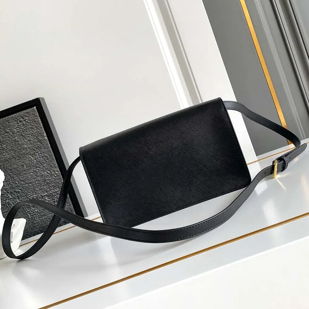 Prada Saffiano Leather Mini-bag for Women in Black