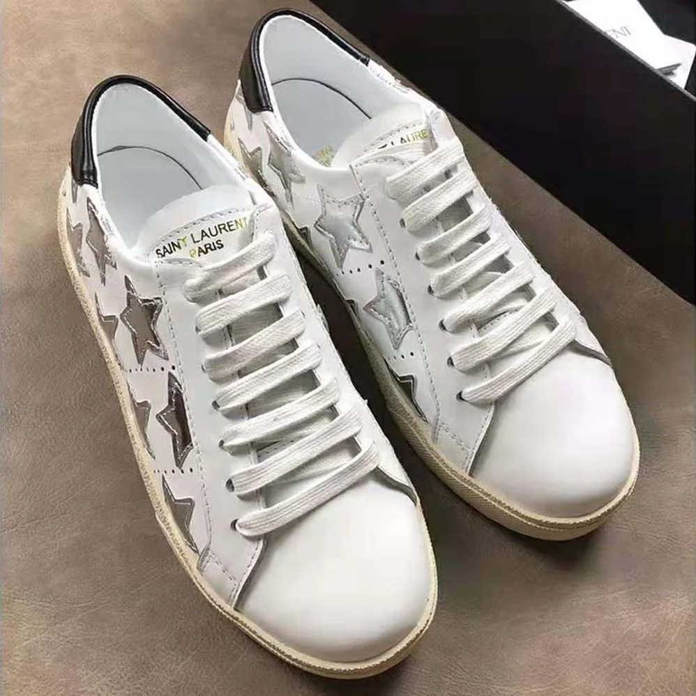Saint Laurent YSL Court Classic SL/06 Metallic California Sneakers Leather for Women Saint Laurent YSL Court Classic SL/06 Metallic California Sneakers Leather for Women
