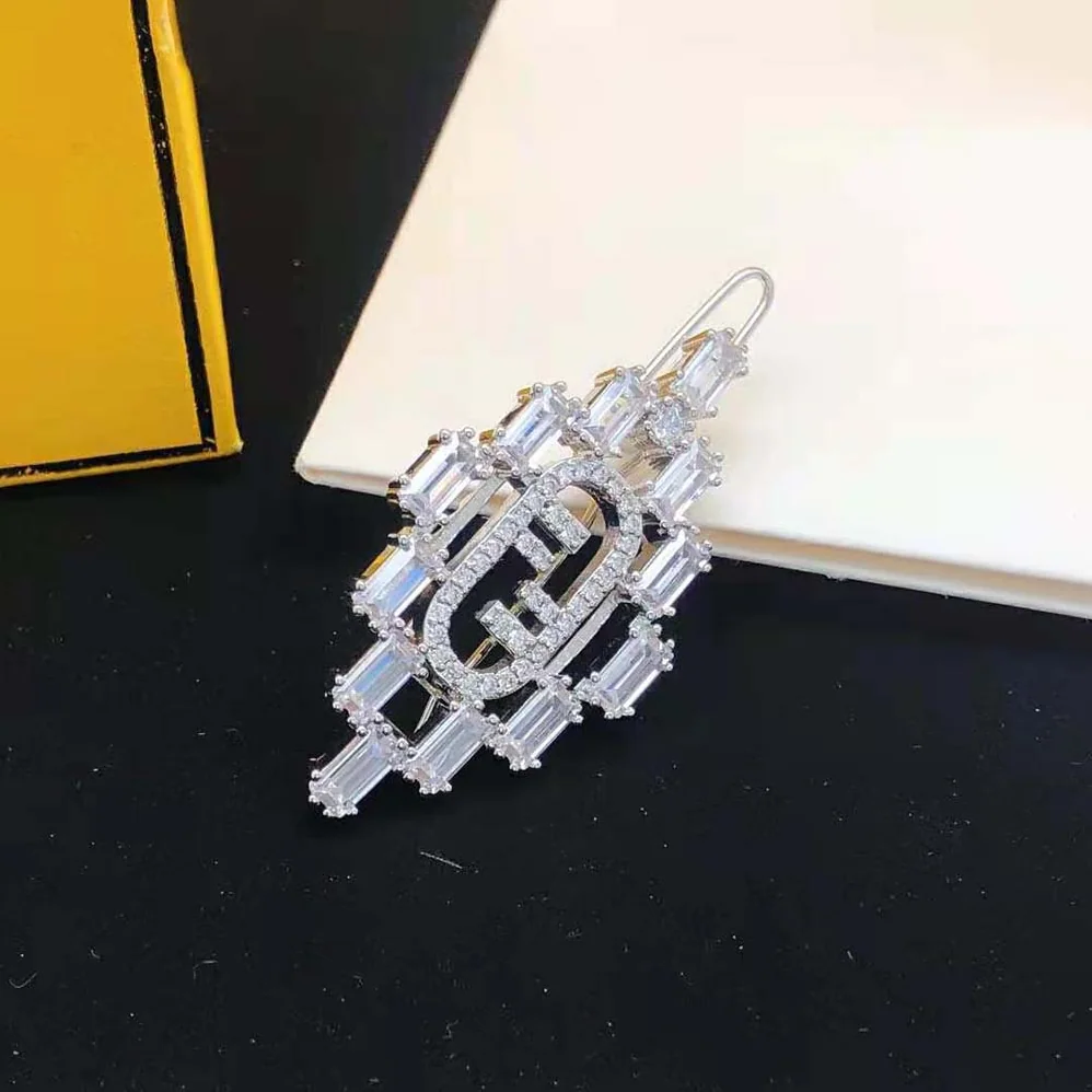 Fendi O'Lock Brooch Silver Coloured for Women