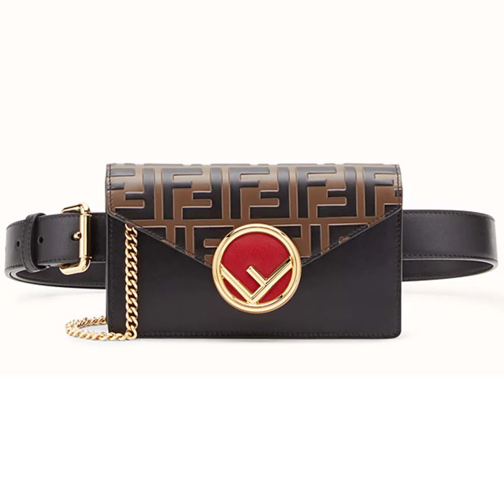 Fendi Belt Bag in Calf Leather for Women in Brown