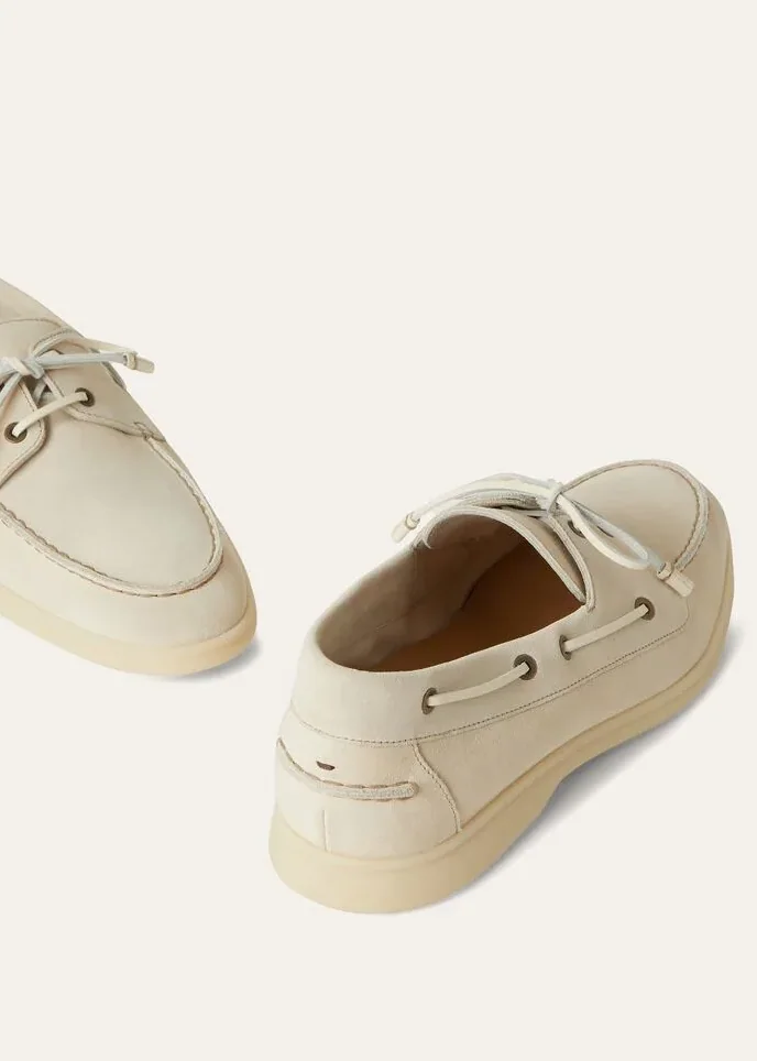 Loro Piana Sea in Sail Walk Loafers Cream