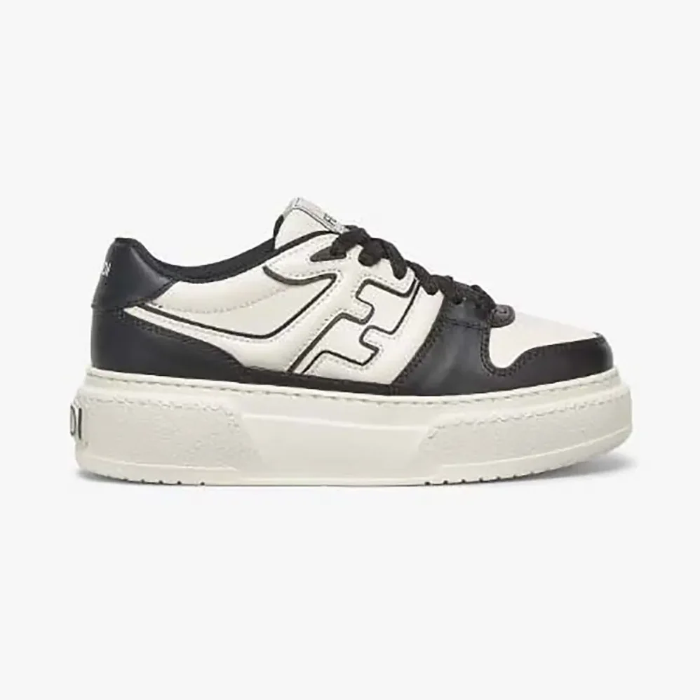 Fendi Fendi Match Black Leather Platform Low for Women in tops Fendi Fendi Match Black Leather Platform Low for Women in tops