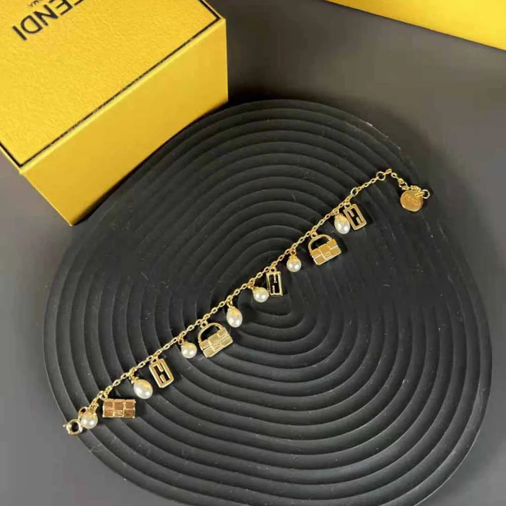 Fendi Baguette Bracelet Gold for Women in colored Fendi Baguette Bracelet Gold for Women in colored