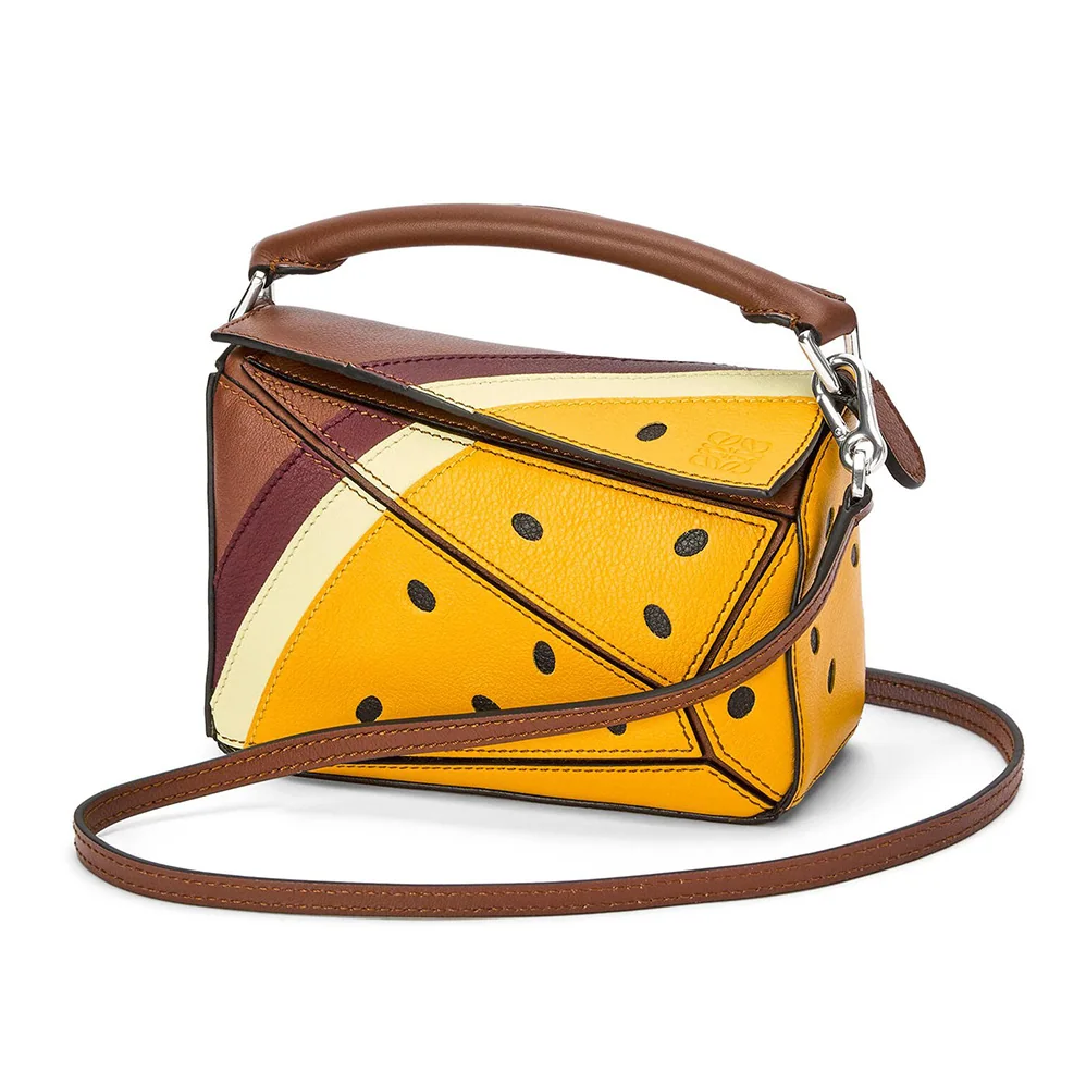Loewe Passion Fruit Mini Puzzle Bag in Classic Calfskin for Women