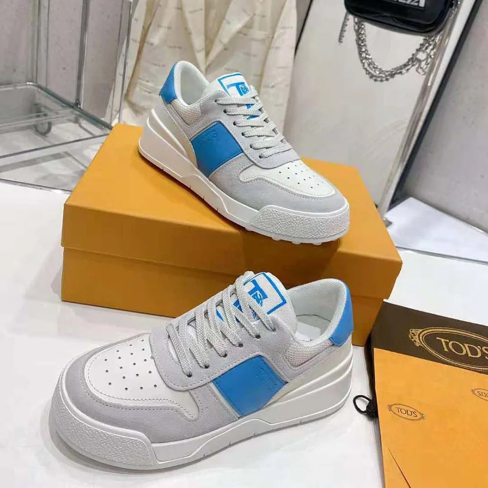 TODS Sneakers in Suede and Smooth Leather for Men in Blue