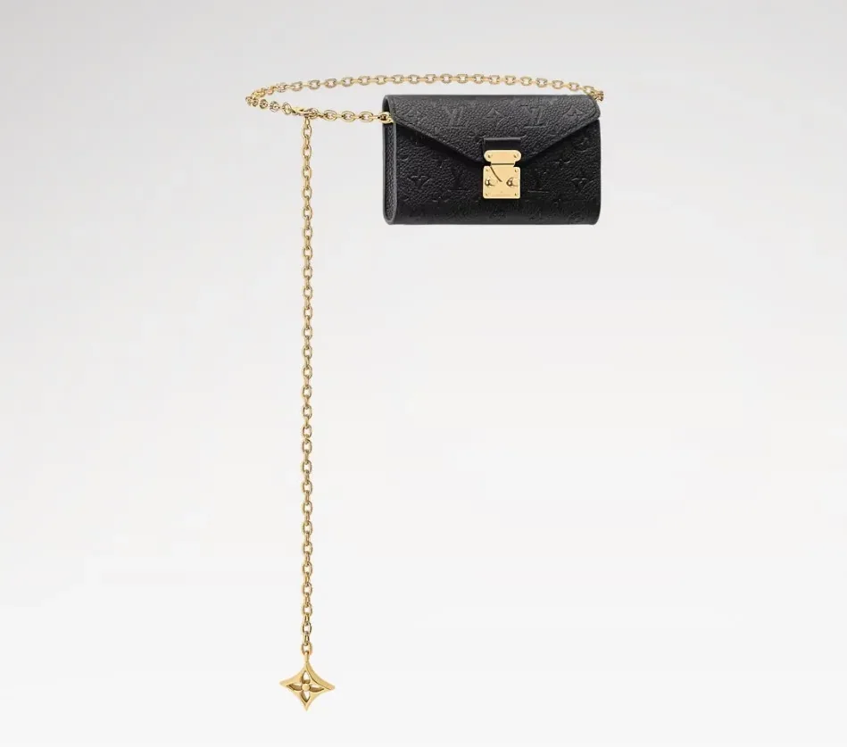 Louis Vuitton Pouch Metis Belt / Black Monogram Dune Gold Hardware