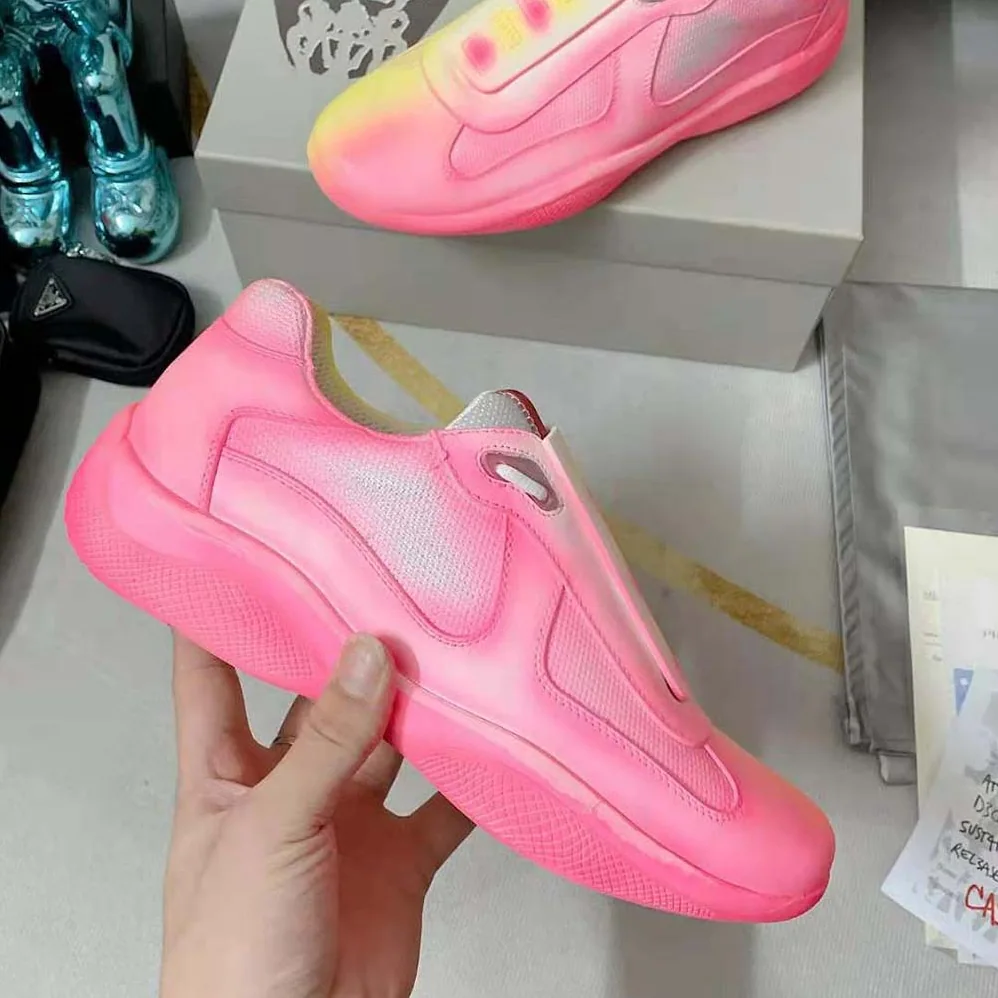 Prada Cass x Prada Americas Cup Rel3ase Sneakers for Unisex in Yellow