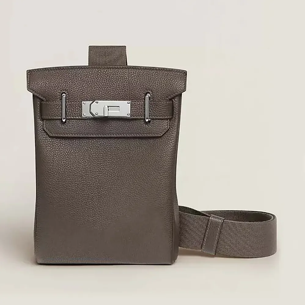 Hermes Hac A Dos PM Backpack for Unisex in Gray