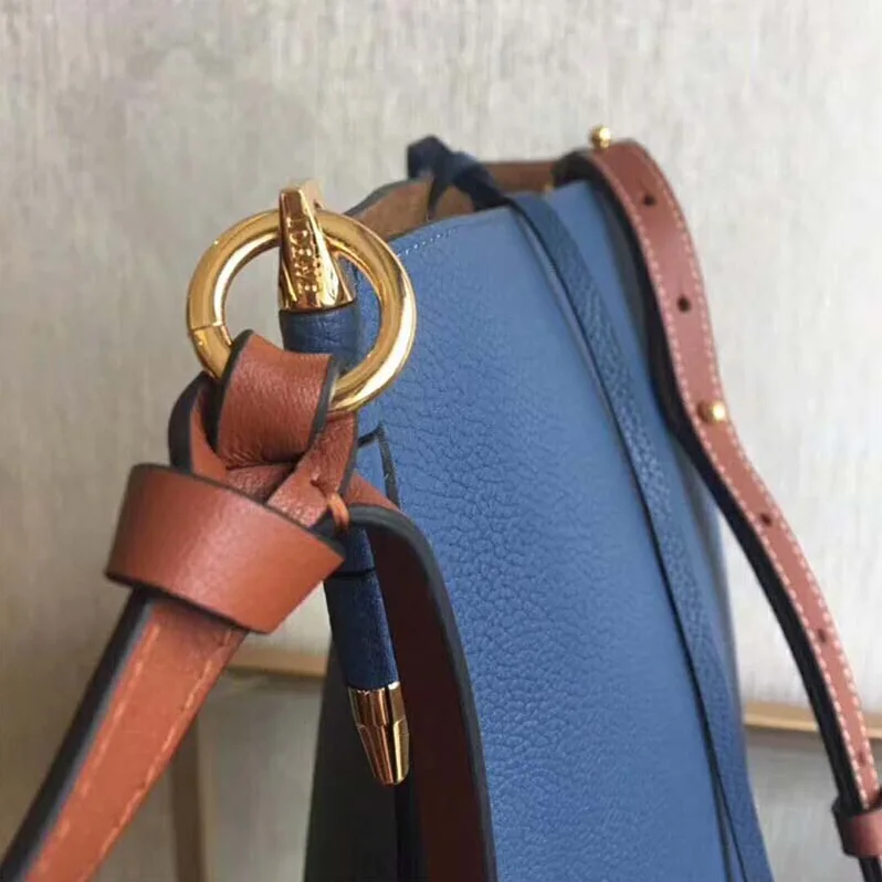 Loewe Gate Bucket Bag Light In Calfskin for Women in Blue