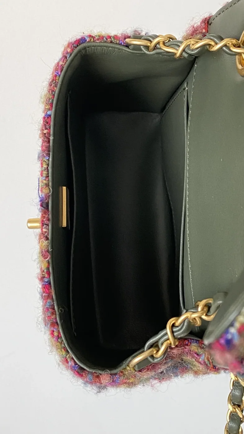 Chanel Classic Flap Bag Mini Crossbody in Pink Gold Hardware