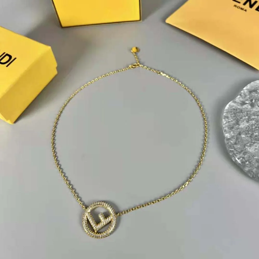 Fendi F Is Fendi Necklace Gold for Women in colored Necklace Fendi F Is Fendi Necklace Gold for Women in colored Necklace