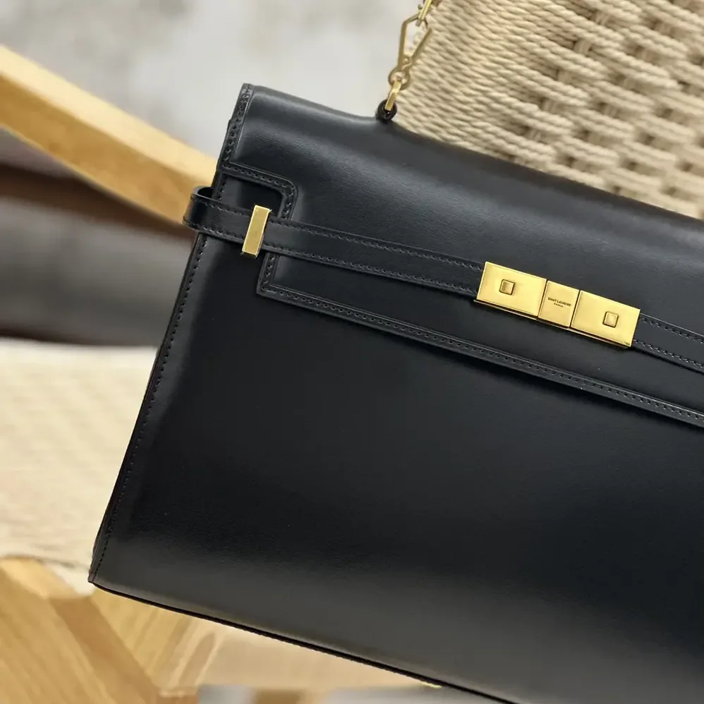 Saint Laurent YSL Manhattan Top-handle in Box Saint Laurent for Women in Black Saint Laurent YSL Manhattan Top-handle in Box Saint Laurent for Women in Black
