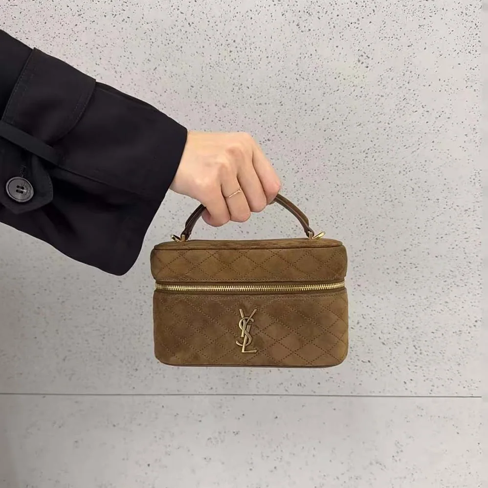 Saint Laurent YSL Gaby Vanity in Suede for Women