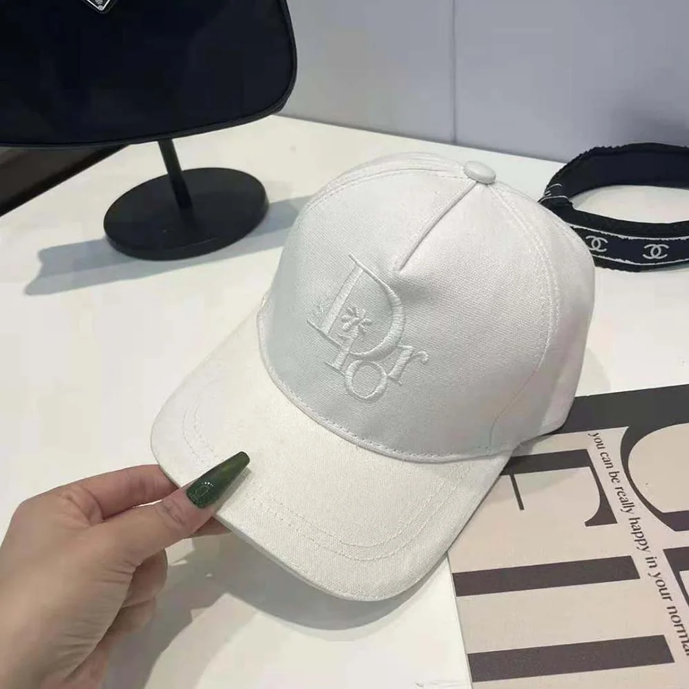 Dior by Erl Baseball Cap White Cotton Canvas for Unisex Dior by Erl Baseball Cap White Cotton Canvas for Unisex