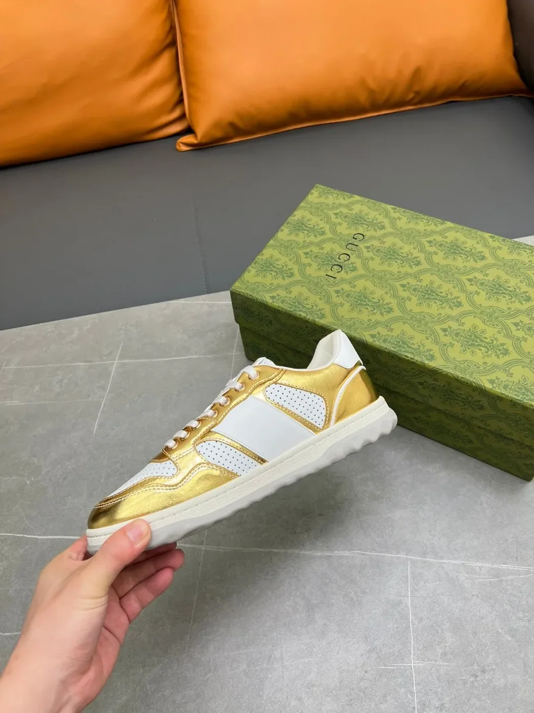 Gucci Mac80 Sneaker Gold Gucci Mac80 Sneaker Gold