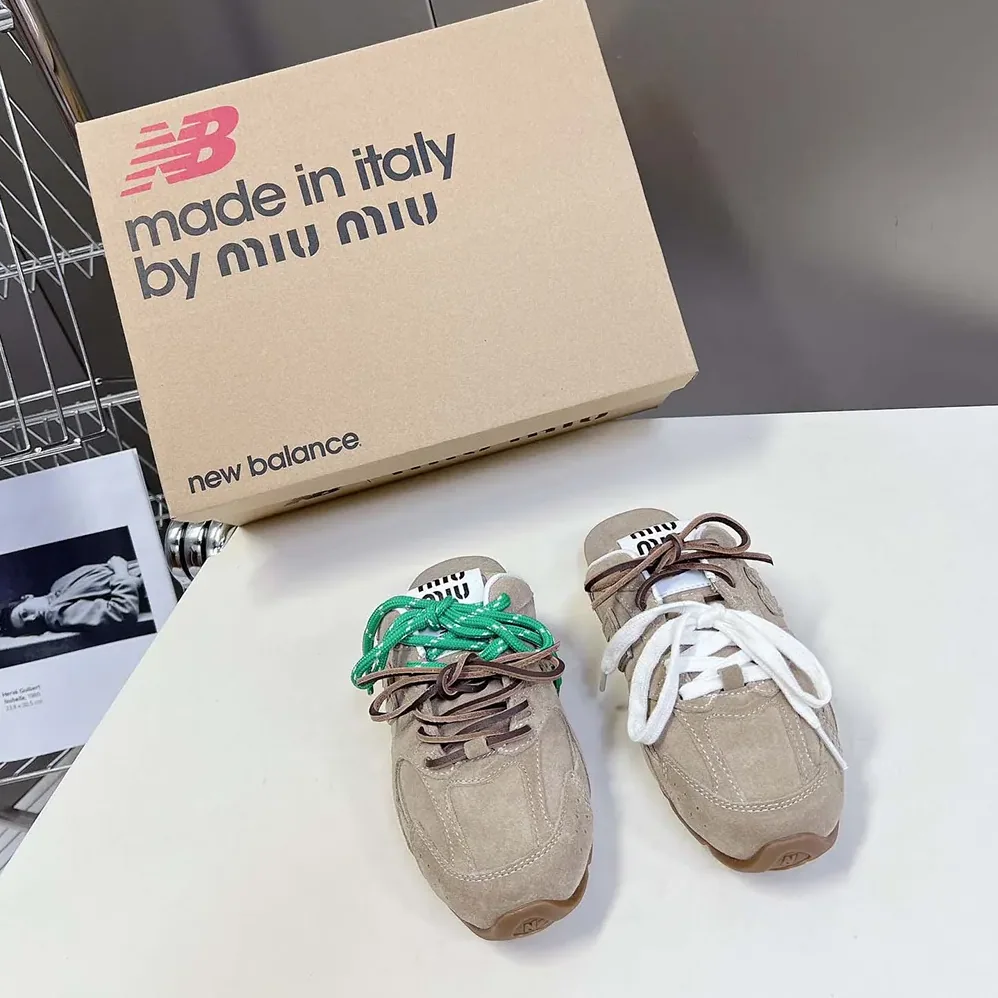 Miu Miu New Balance X Miu Miu 530 SL Faded Suede Mules for Women Miu Miu New Balance X Miu Miu 530 SL Faded Suede Mules for Women