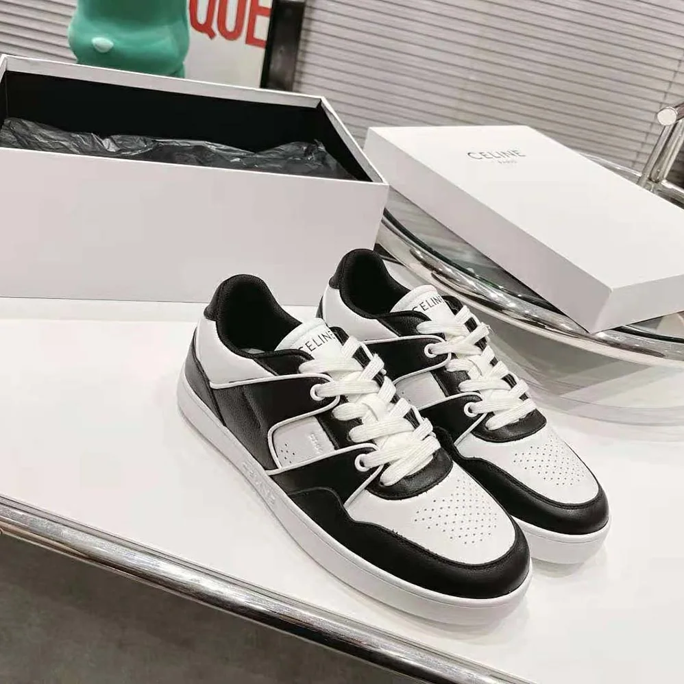 Celine CT-04 Celine Trainer Low Lace-up Sneaker in Calfskin for Men in Black Celine CT-04 Celine Trainer Low Lace-up Sneaker in Calfskin for Men in Black