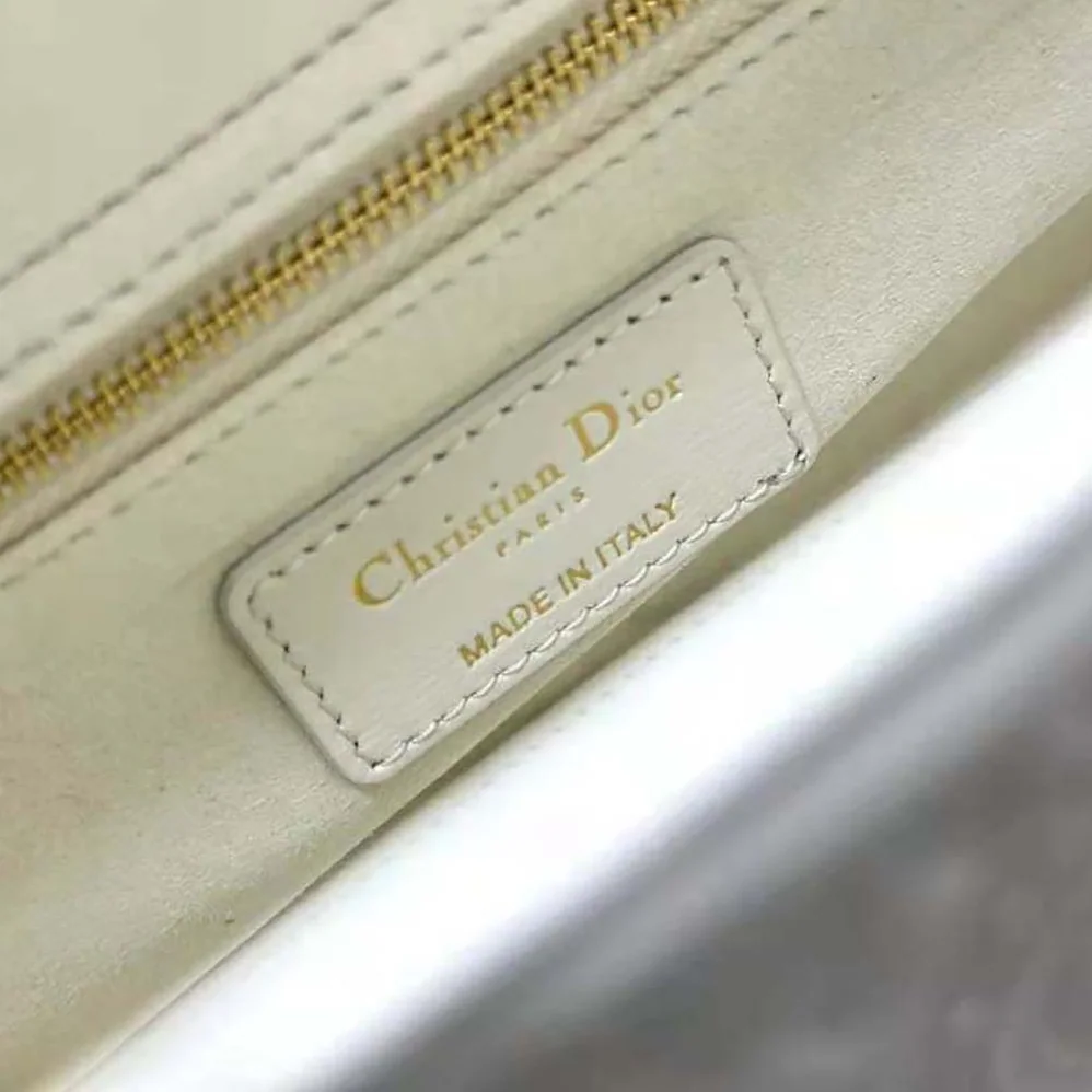 Dior Small Lady Dior my Abcdior Bag Latte Quilted-Effect Lambskin with Ornamental Motif for Women Dior Small Lady Dior my Abcdior Bag Latte Quilted-Effect Lambskin with Ornamental Motif for Women