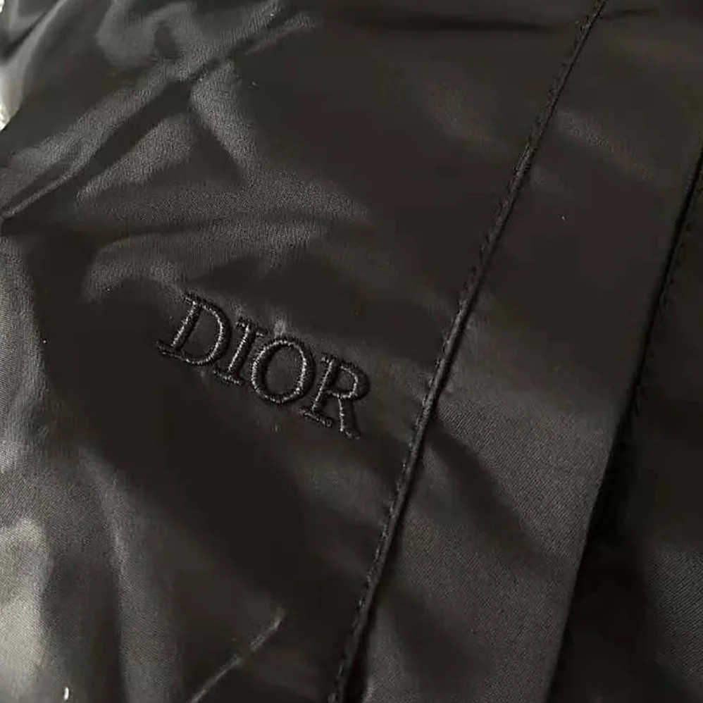 Dior Peter Doig Bomber Jacket Black Technical Satin for Men Dior Peter Doig Bomber Jacket Black Technical Satin for Men
