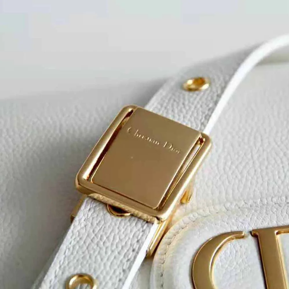Dior Medium Dior Bobby Bag Grained Calfskin with Whipstitched Seams for Women in White Dior Medium Dior Bobby Bag Grained Calfskin with Whipstitched Seams for Women in White