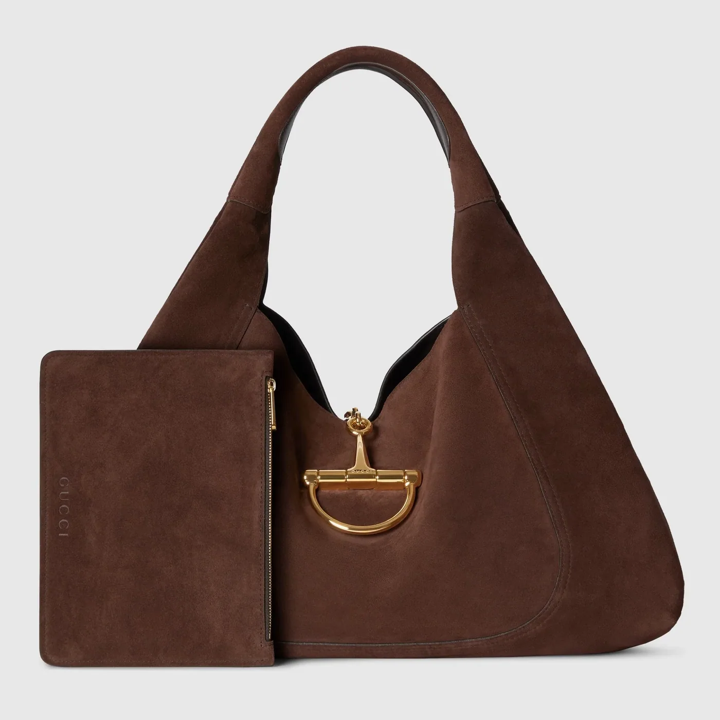 Gucci Softbit Maxi Shoulder Bag / Dark Brown Suede Gold Hardware AAFLB Gucci Softbit Maxi Shoulder Bag / Dark Brown Suede Gold Hardware AAFLB