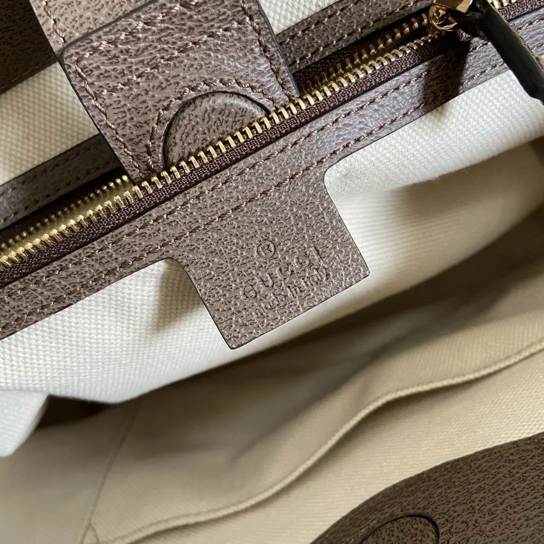 Gucci Jumbo GG Mini Tote Bag Camel And Ebony Jumbo Canvas / Gucci Jumbo GG Mini Tote Bag Camel And Ebony Jumbo Canvas /