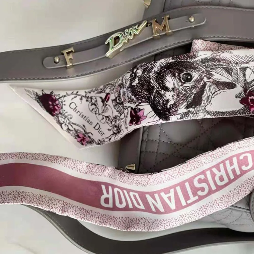 Dior Jardin Magique Mitzah Scarf Pink Multicolor Silk Twill for Women Dior Jardin Magique Mitzah Scarf Pink Multicolor Silk Twill for Women