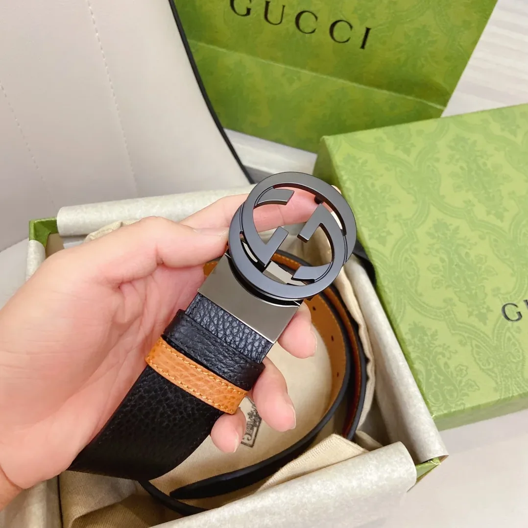 Gucci GG Marmont Reversible Belt in Black