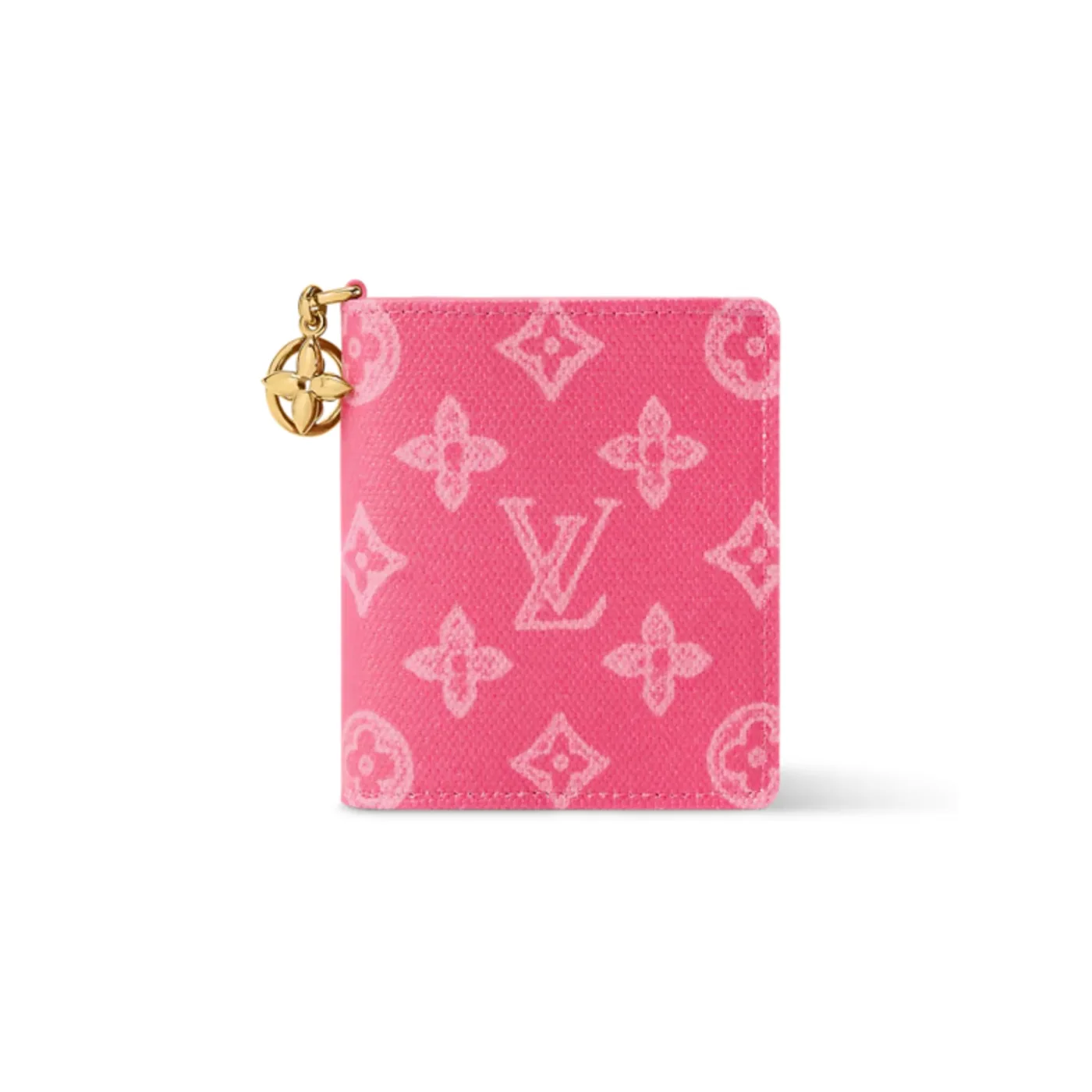 Louis Vuitton LV Charms Pocket Wallet Monogram Origine Rose Ruban /