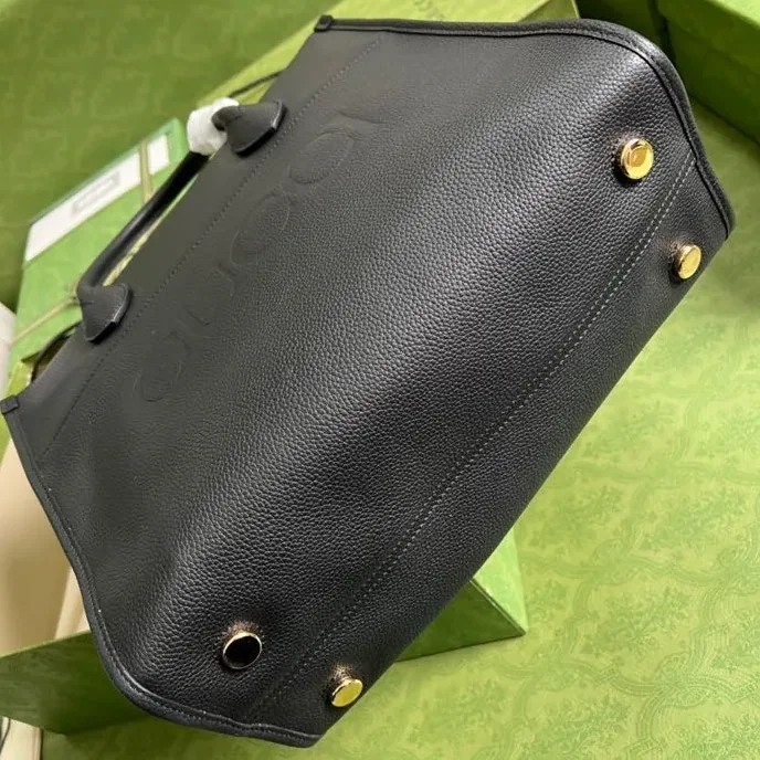 Gucci Small tote With Gucci Logo Black / GG Gucci Small tote With Gucci Logo Black / GG