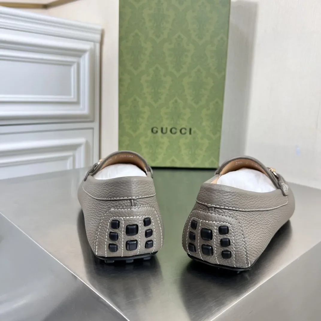 Gucci Loafers With Web Details Gray for Men Gucci Loafers With Web Details Gray for Men