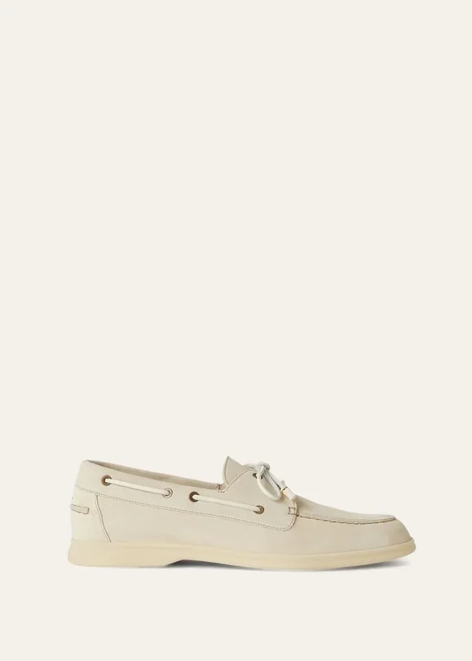 Loro Piana Sea in Sail Walk Loafers Cream