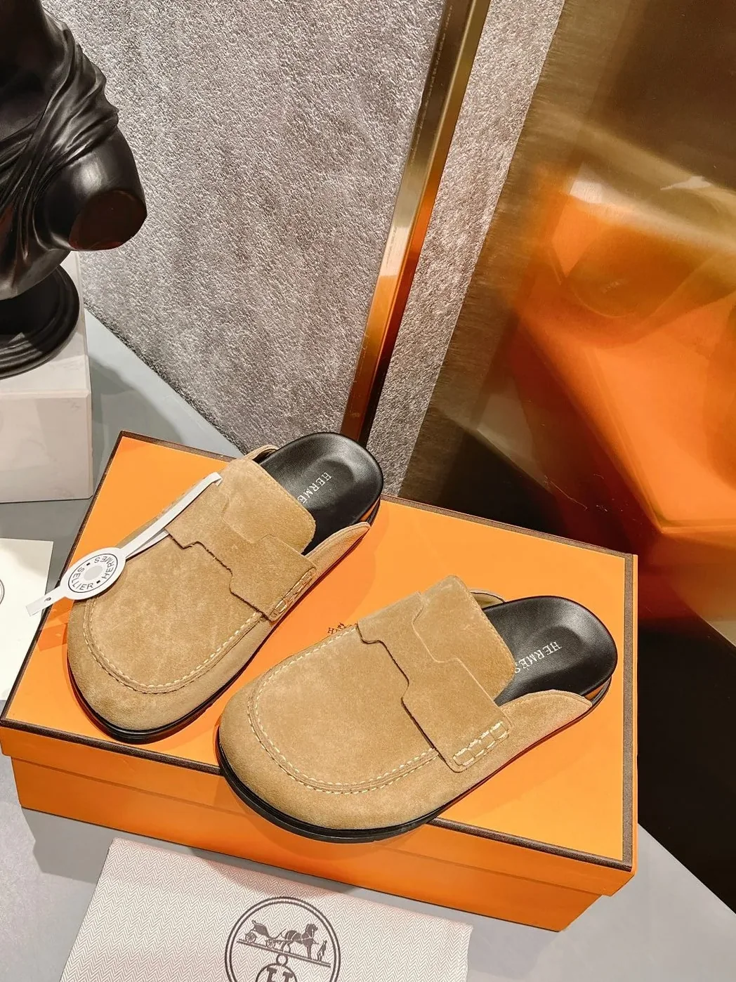 Hermes Go Mule Brown Hermes Go Mule Brown