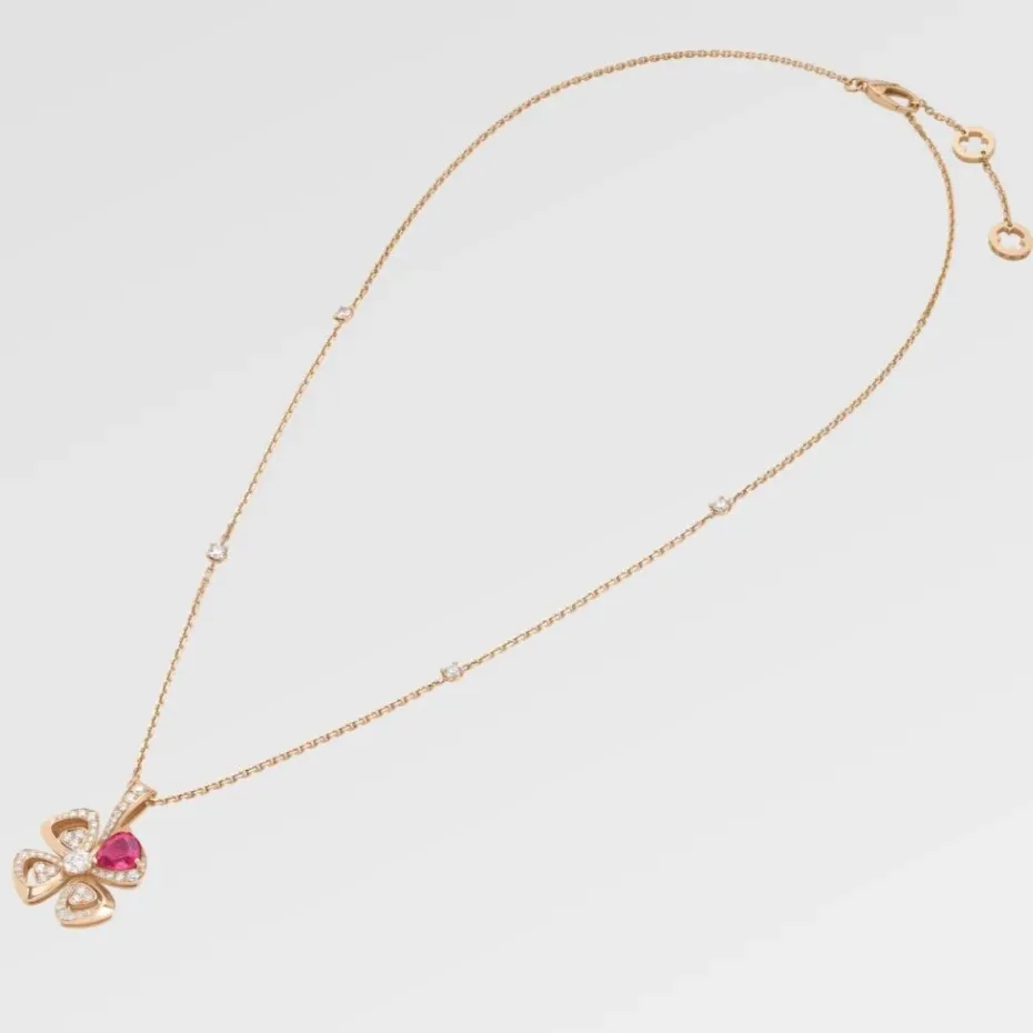 Bvlgari Fiorever Necklace Rose Gold Bvlgari Fiorever Necklace Rose Gold
