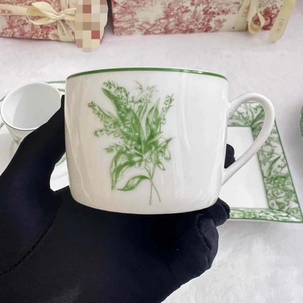 Dior Teacup Green New Lily of the Valley for Unisex Dior Teacup Green New Lily of the Valley for Unisex