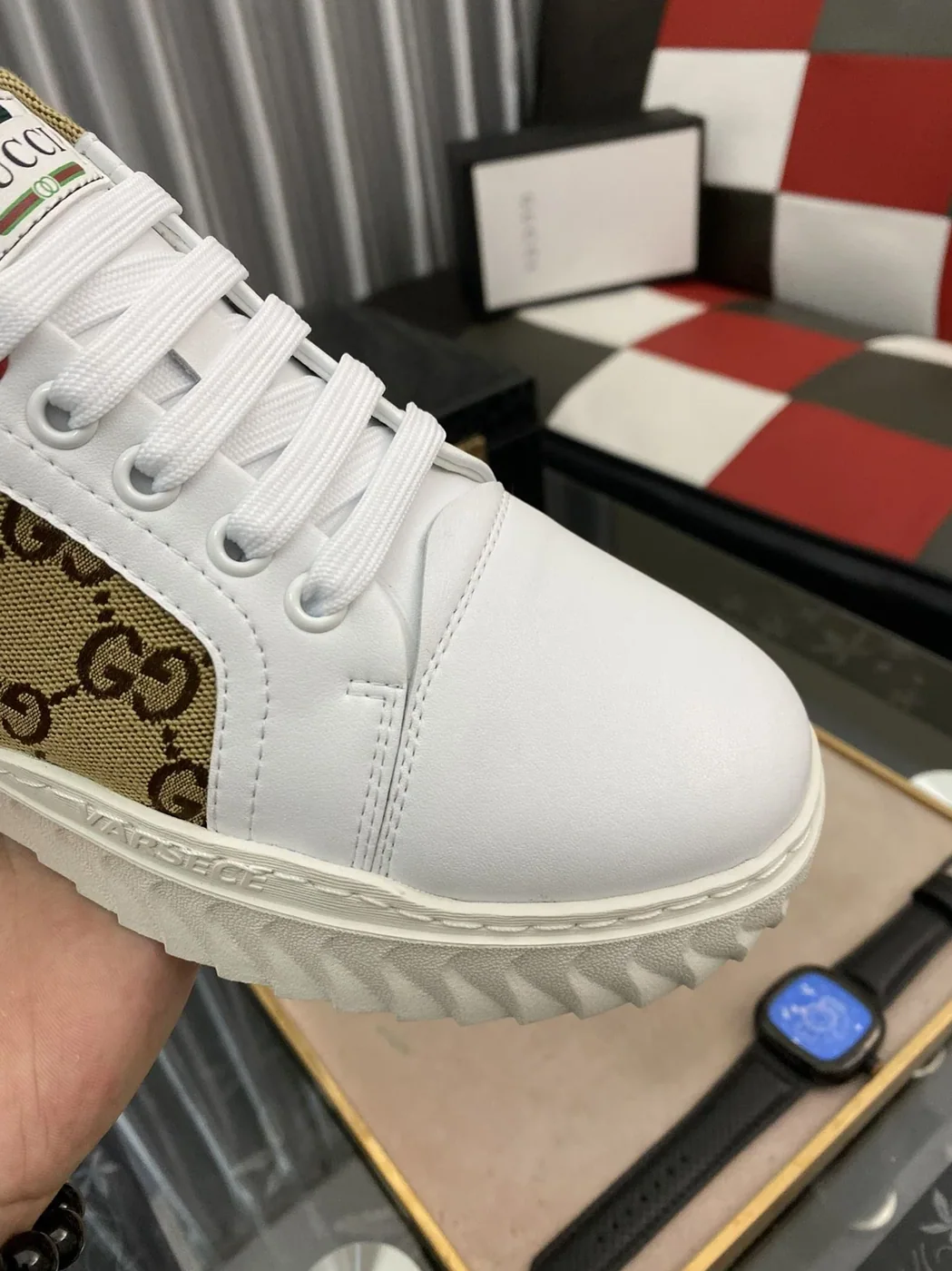 Gucci GG Ace Sneaker Yellow And White for Men