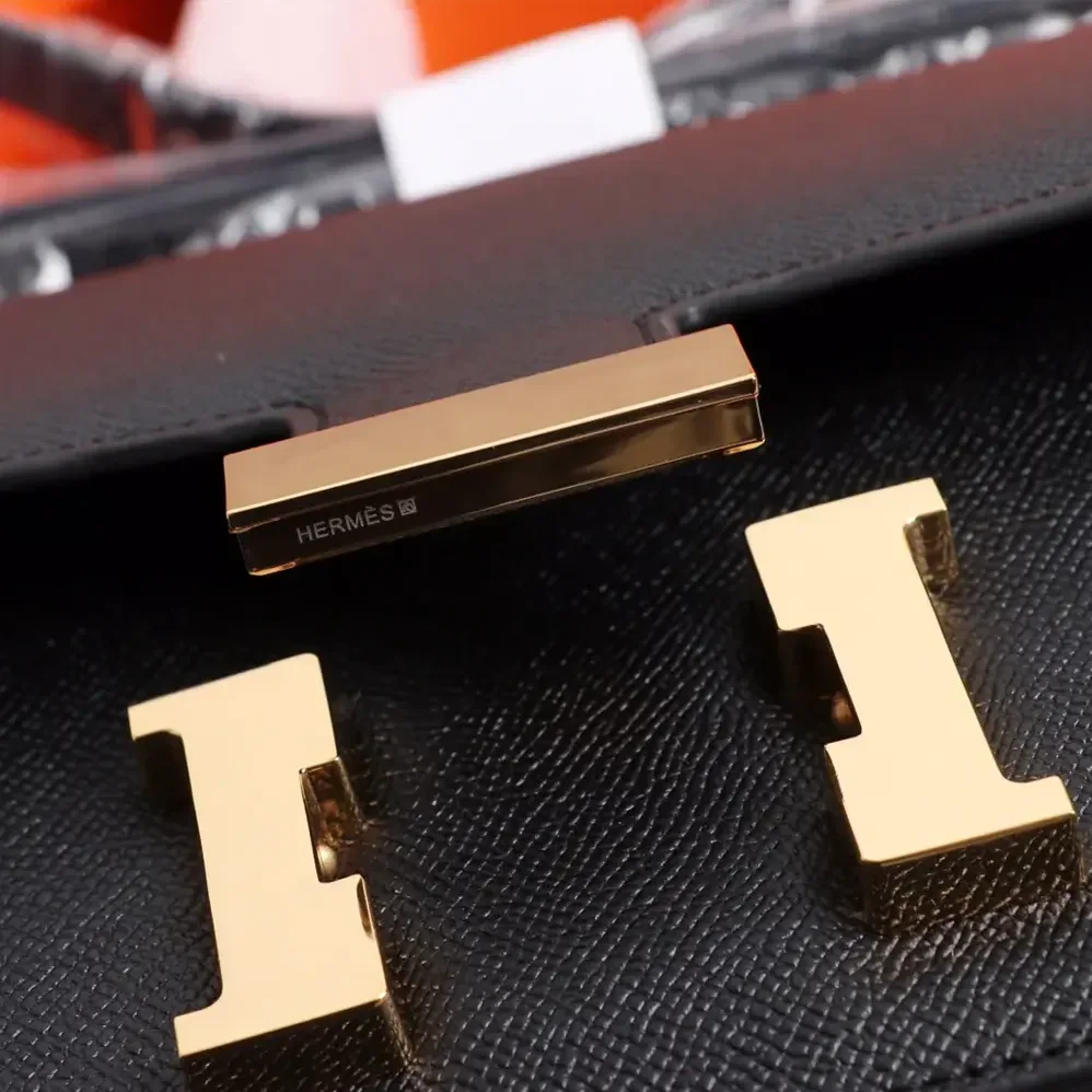Hermes Constance 18 Bag Epsom Leather for Women in Black/Gold Hermes Constance 18 Bag Epsom Leather for Women in Black/Gold