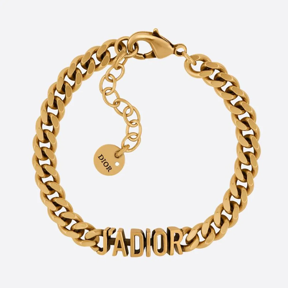 Dior J Adior Bracelet Antique Gold for Women in Finish Metal Dior J Adior Bracelet Antique Gold for Women in Finish Metal