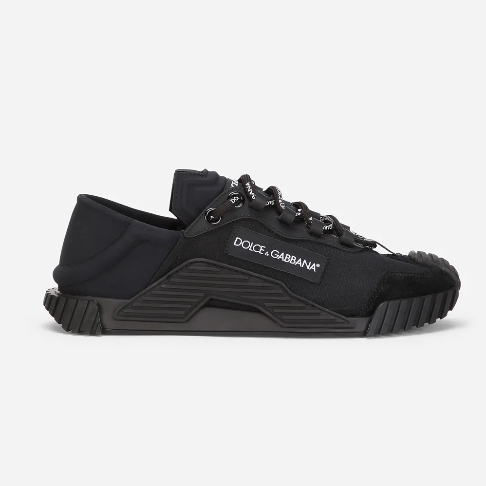 Dolce Gabbana D&G Canvas NS1 Slip-on Sneakers for Women in Black Dolce Gabbana D&G Canvas NS1 Slip-on Sneakers for Women in Black