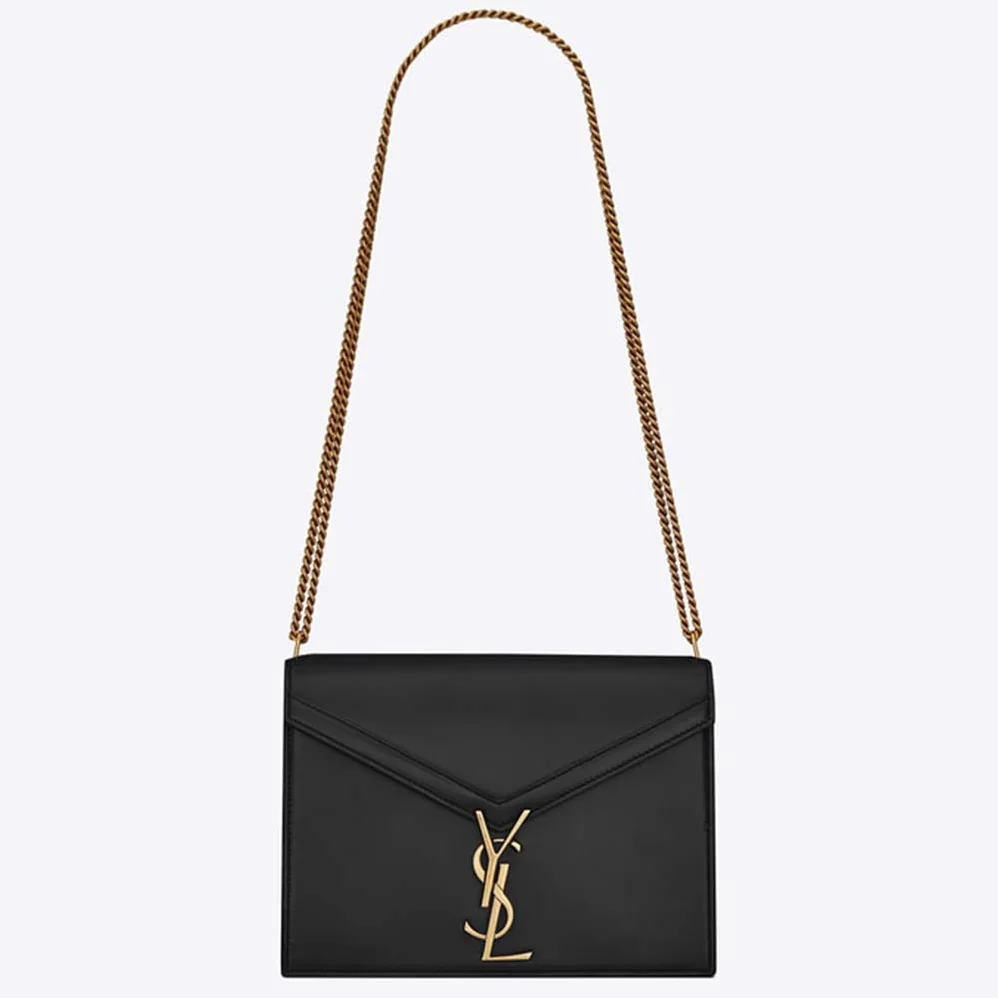 Saint Laurent YSL Cassandra Monogram Clasp Bag Smooth for Women in Black