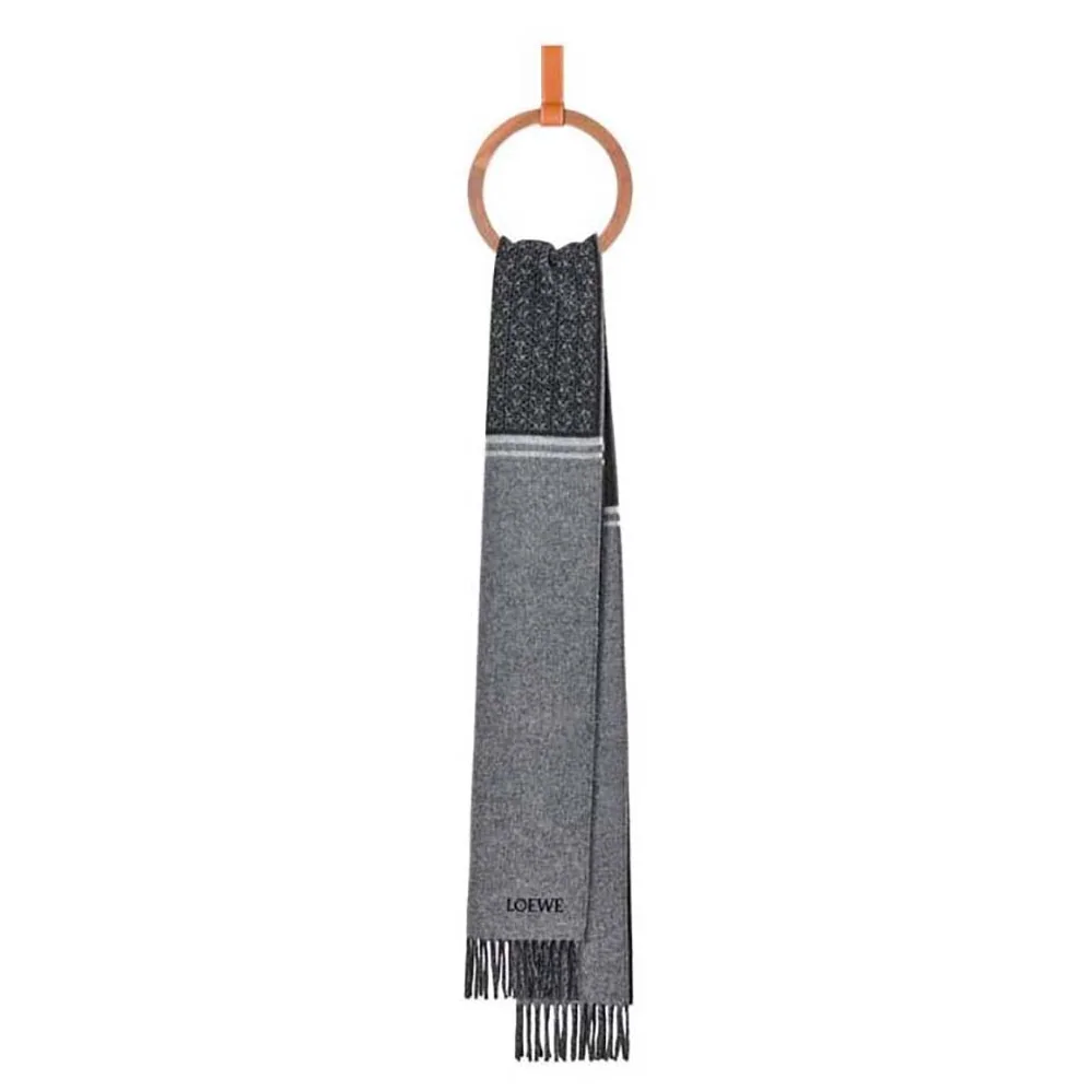 Loewe Scarf in Wool and Cashmere for Unisex in Black
