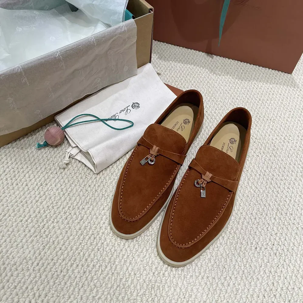 Loro Piana Summer Charms Walk Loafers for Unisex in Tan Loro Piana Summer Charms Walk Loafers for Unisex in Tan